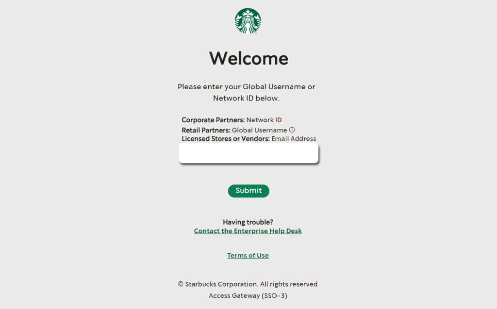 Starbucks partner hours login