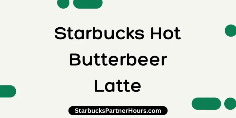 Starbucks Hot Butterbeer Latte