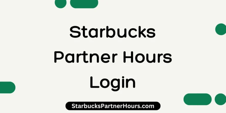 Starbucks Partner Hours Login
